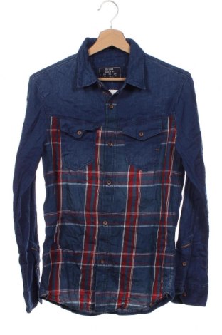 Ανδρικό πουκάμισο Bershka, Μέγεθος XS, Χρώμα Μπλέ, Τιμή 3,59 €