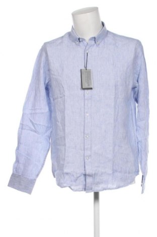 Мъжка риза Bruun & Stengade, Размер L, Цвят Син, Цена 74,40 лв.