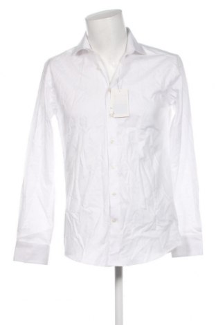 Мъжка риза Bruun & Stengade, Размер M, Цвят Бял, Цена 39,68 лв.