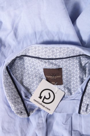 Ανδρικό πουκάμισο Cappuccino, Μέγεθος XXL, Χρώμα Μπλέ, Τιμή 17,94 €