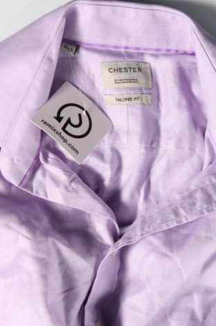 Мъжка риза Chester by Chester Barrie, Размер L, Цвят Лилав, Цена 23,04 лв.