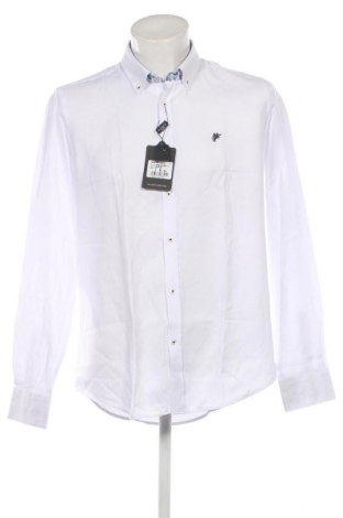 Ανδρικό πουκάμισο Denim Culture, Μέγεθος L, Χρώμα Λευκό, Τιμή 23,81 €