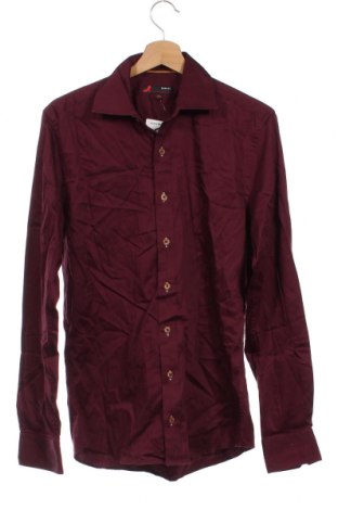 Ανδρικό πουκάμισο Dressmann, Μέγεθος M, Χρώμα Κόκκινο, Τιμή 11,57 €