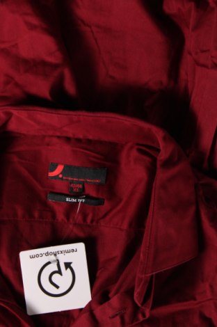 Ανδρικό πουκάμισο Dressmann, Μέγεθος XL, Χρώμα Κόκκινο, Τιμή 21,03 €