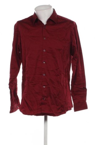 Ανδρικό πουκάμισο Dressmann, Μέγεθος XL, Χρώμα Κόκκινο, Τιμή 11,36 €