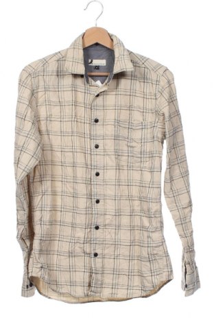 Ανδρικό πουκάμισο Dressmann, Μέγεθος S, Χρώμα Εκρού, Τιμή 4,21 €