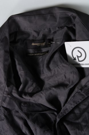 Ανδρικό πουκάμισο Dressmann, Μέγεθος XXL, Χρώμα Γκρί, Τιμή 6,10 €