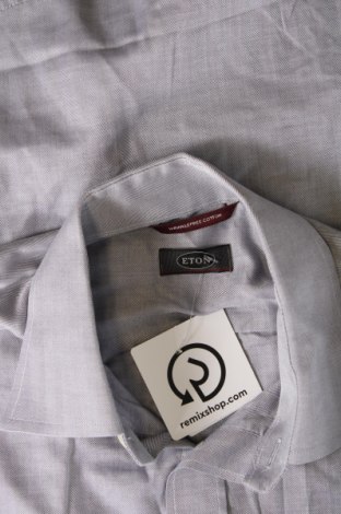 Ανδρικό πουκάμισο Eton, Μέγεθος M, Χρώμα Γκρί, Τιμή 30,62 €