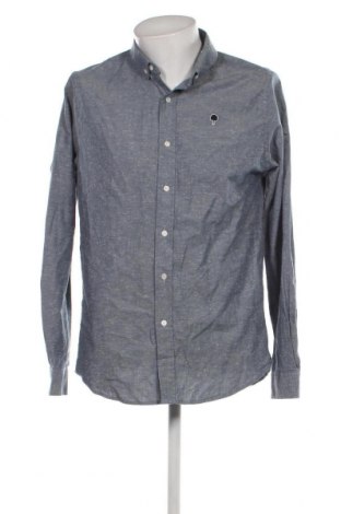 Ανδρικό πουκάμισο Faguo, Μέγεθος L, Χρώμα Μπλέ, Τιμή 34,02 €