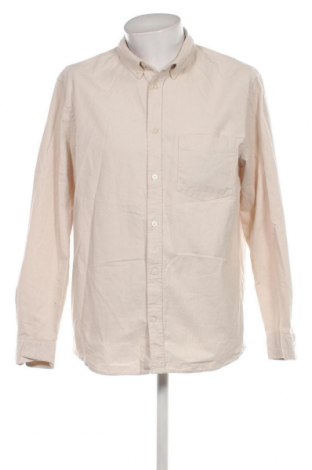 Мъжка риза H&M, Размер L, Цвят Екрю, Цена 29,01 лв.