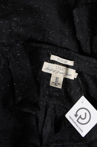 Ανδρικό πουκάμισο H&M L.O.G.G., Μέγεθος L, Χρώμα Μαύρο, Τιμή 17,94 €