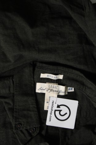 Ανδρικό πουκάμισο H&M L.O.G.G., Μέγεθος M, Χρώμα Πράσινο, Τιμή 17,94 €
