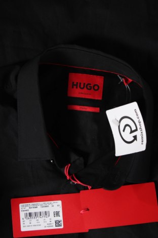 Мъжка риза Hugo Boss, Размер M, Цвят Черен, Цена 172,80 лв.
