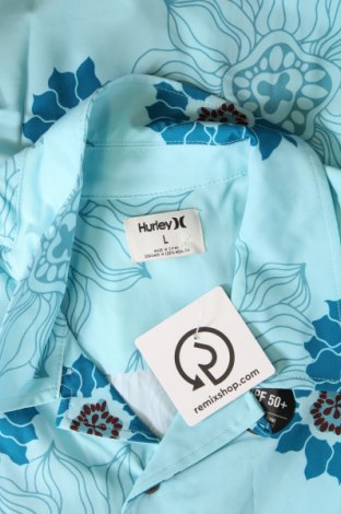 Ανδρικό πουκάμισο Hurley, Μέγεθος L, Χρώμα Μπλέ, Τιμή 23,94 €