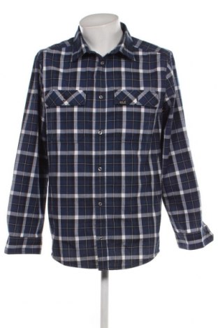 Мъжка риза Jack Wolfskin, Размер L, Цвят Син, Цена 41,25 лв.