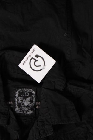 Ανδρικό πουκάμισο Just Design, Μέγεθος XL, Χρώμα Μαύρο, Τιμή 17,94 €