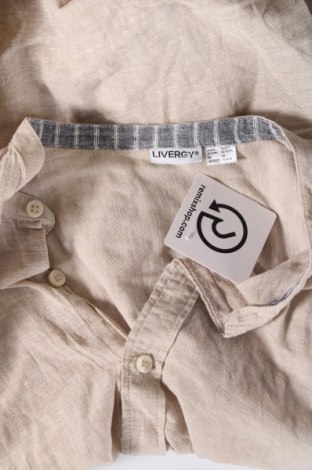 Pánská košile  Livergy, Velikost XL, Barva Béžová, Cena  462,00 Kč