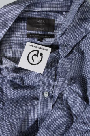 Herrenhemd Marks & Spencer, Größe XL, Farbe Blau, Preis 9,21 €
