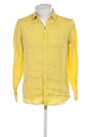 Мъжка риза Massimo Dutti, Размер M, Цвят Жълт, Цена 54,88 лв.