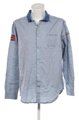 Ανδρικό πουκάμισο Napapijri, Μέγεθος 3XL, Χρώμα Μπλέ, Τιμή 46,39 €