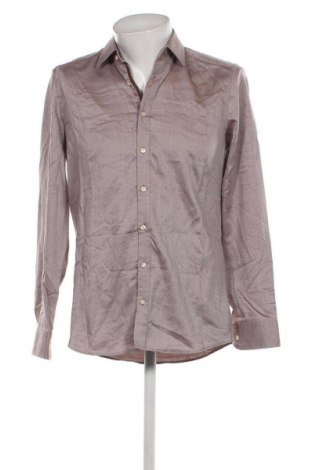 Ανδρικό πουκάμισο Olymp, Μέγεθος M, Χρώμα  Μπέζ, Τιμή 28,92 €