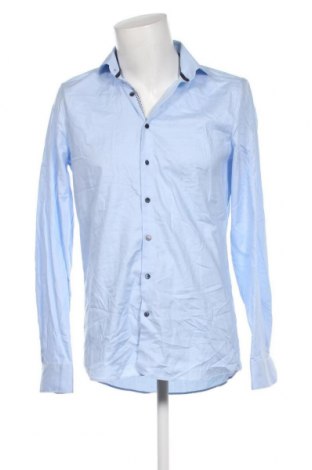 Ανδρικό πουκάμισο Olymp, Μέγεθος M, Χρώμα Μπλέ, Τιμή 14,63 €