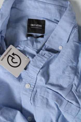 Мъжка риза Only & Sons, Размер M, Цвят Син, Цена 6,09 лв.