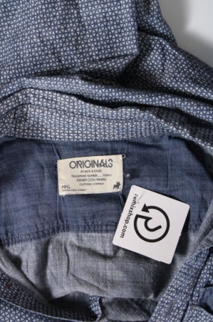 Herrenhemd Originals By Jack & Jones, Größe S, Farbe Blau, Preis € 23,66