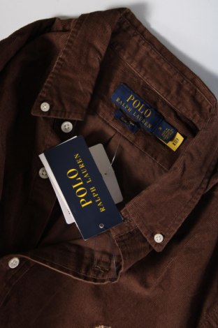 Męska koszula Polo By Ralph Lauren, Rozmiar M, Kolor Brązowy, Cena 583,74 zł
