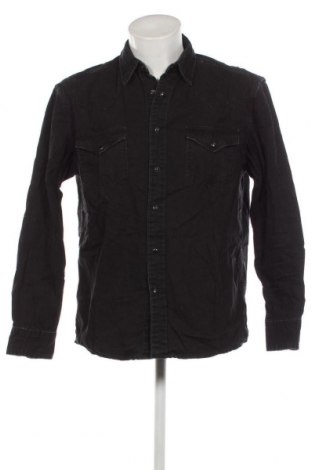 Ανδρικό πουκάμισο Pull&Bear, Μέγεθος L, Χρώμα Μαύρο, Τιμή 10,76 €