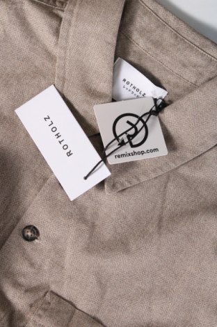 Ανδρικό πουκάμισο Rotholz, Μέγεθος M, Χρώμα  Μπέζ, Τιμή 20,45 €