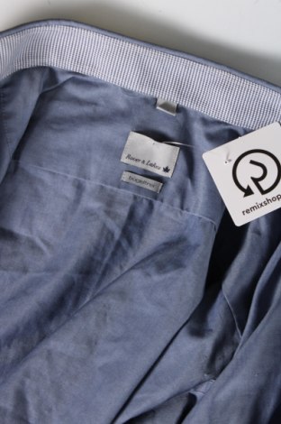 Ανδρικό πουκάμισο Rover&Lakes, Μέγεθος M, Χρώμα Μπλέ, Τιμή 9,30 €