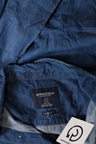 Herrenhemd Springfield, Größe L, Farbe Blau, Preis € 23,66
