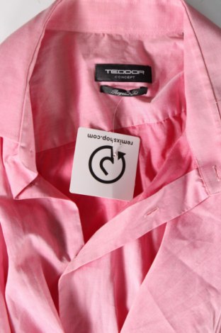 Мъжка риза Teodor, Размер L, Цвят Розов, Цена 42,29 лв.