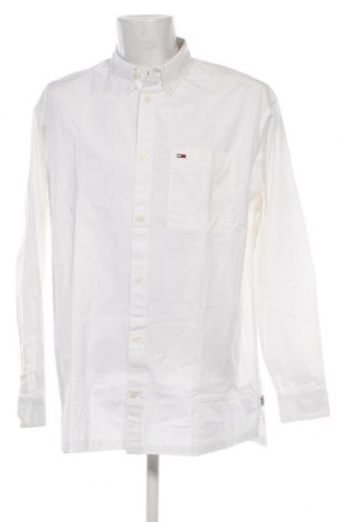 Męska koszula Tommy Jeans, Rozmiar XL, Kolor Biały, Cena 429,14 zł