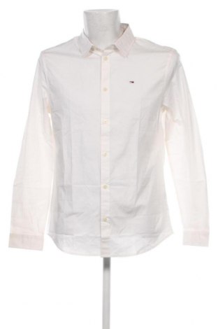 Мъжка риза Tommy Jeans, Размер L, Цвят Екрю, Цена 91,77 лв.