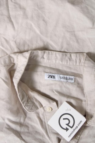 Ανδρικό πουκάμισο Zara, Μέγεθος M, Χρώμα  Μπέζ, Τιμή 21,03 €