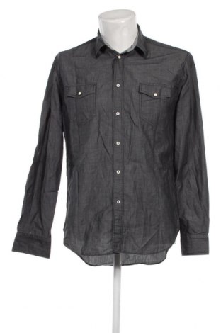 Мъжка риза Zara Man, Размер M, Цвят Сив, Цена 18,70 лв.