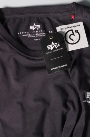 Herren T-Shirt Alpha Industries, Größe XL, Farbe Grau, Preis 28,87 €