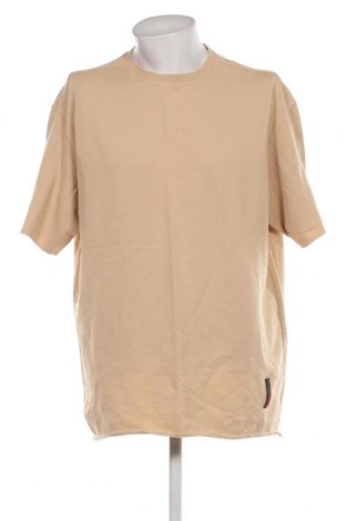 Tricou de bărbați Bershka, Mărime XL, Culoare Bej, Preț 33,16 Lei