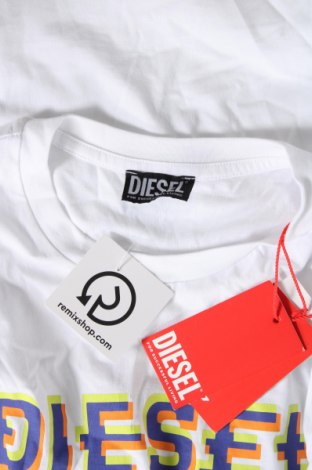 Męski T-shirt Diesel, Rozmiar L, Kolor Biały, Cena 557,08 zł