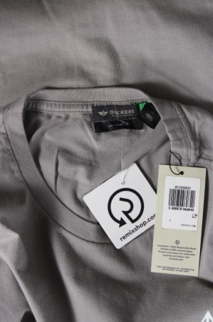 Ανδρικό t-shirt Dockers, Μέγεθος L, Χρώμα Γκρί, Τιμή 26,56 €