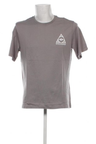 Ανδρικό t-shirt Dockers, Μέγεθος L, Χρώμα Γκρί, Τιμή 26,56 €