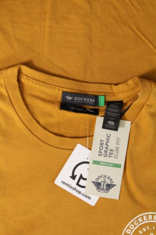 Ανδρικό t-shirt Dockers, Μέγεθος S, Χρώμα Κίτρινο, Τιμή 28,87 €