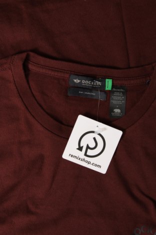 Ανδρικό t-shirt Dockers, Μέγεθος M, Χρώμα Καφέ, Τιμή 18,48 €