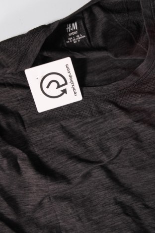Herren T-Shirt H&M Sport, Größe L, Farbe Grau, Preis 5,16 €