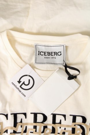 Herren T-Shirt Iceberg, Größe S, Farbe Ecru, Preis 58,76 €