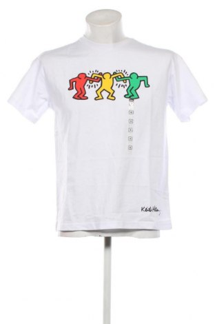 Męski T-shirt Keith Haring, Rozmiar S, Kolor Biały, Cena 45,45 zł