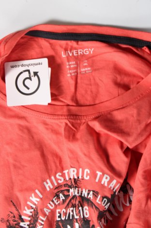 Herren T-Shirt Livergy, Größe 4XL, Farbe Orange, Preis 6,62 €