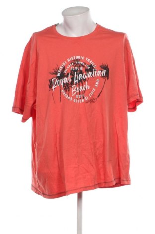 Ανδρικό t-shirt Livergy, Μέγεθος 4XL, Χρώμα Πορτοκαλί, Τιμή 6,62 €